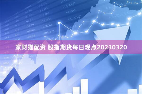 家财猫配资 股指期货每日观点20230320